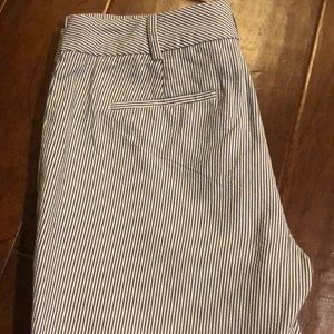 Talbots Seersucker Signature Crop Pants